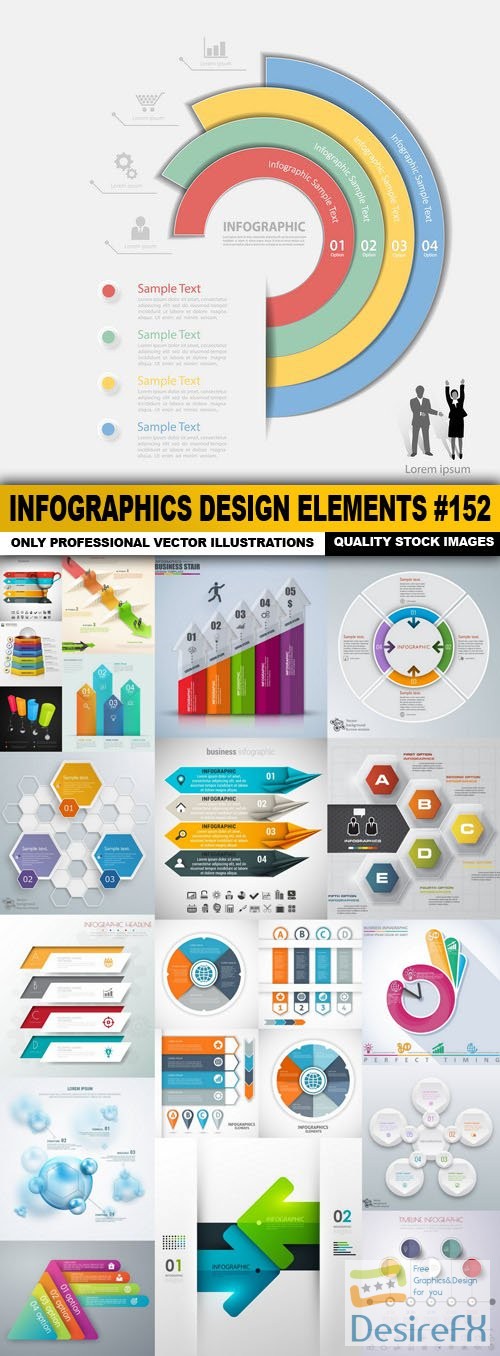 Infographics Design Elements #152 - 20 Vector