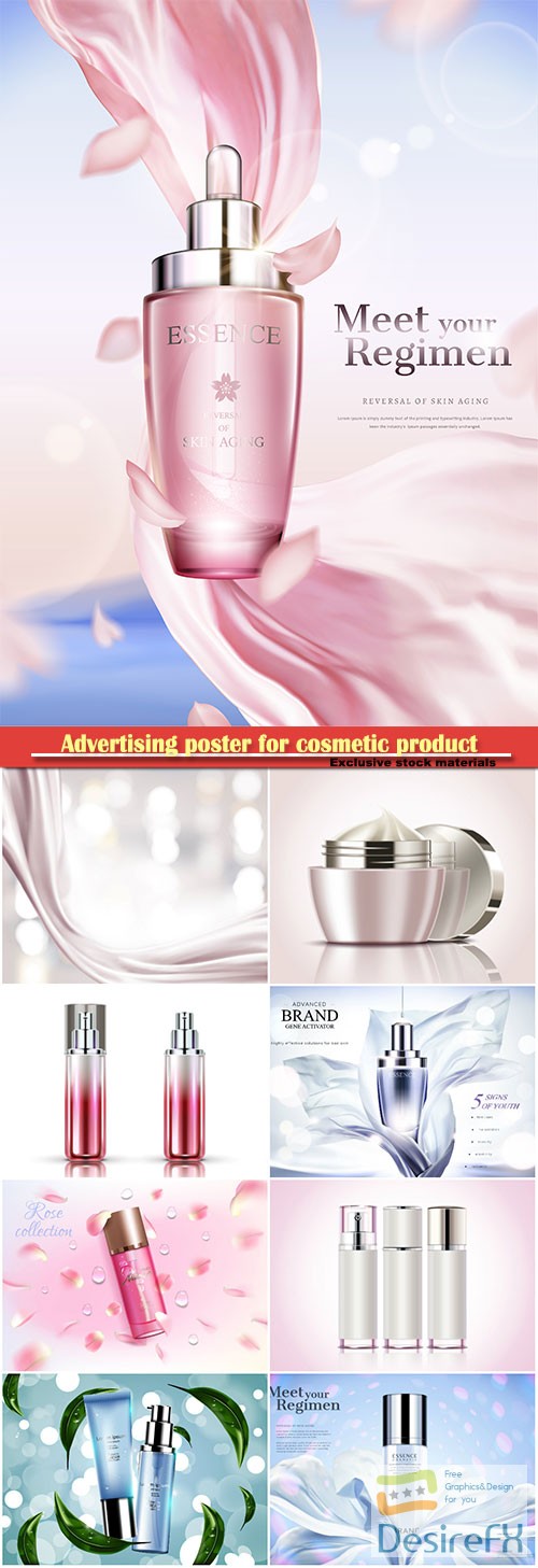 Desirefxcom  Download Advertising poster for cosmetic 