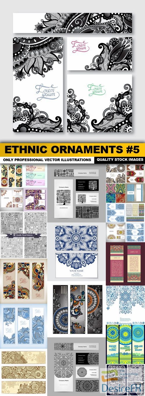 Ethnic Ornaments #5 - 25 Vector