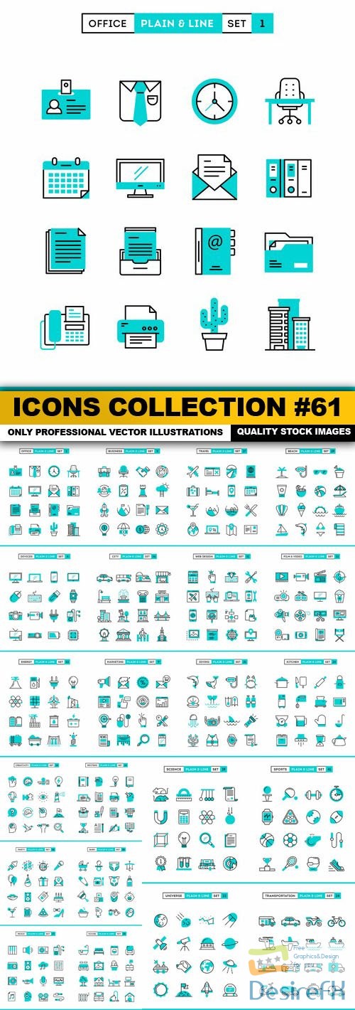 Icons Collection #61 - 22 Vector
