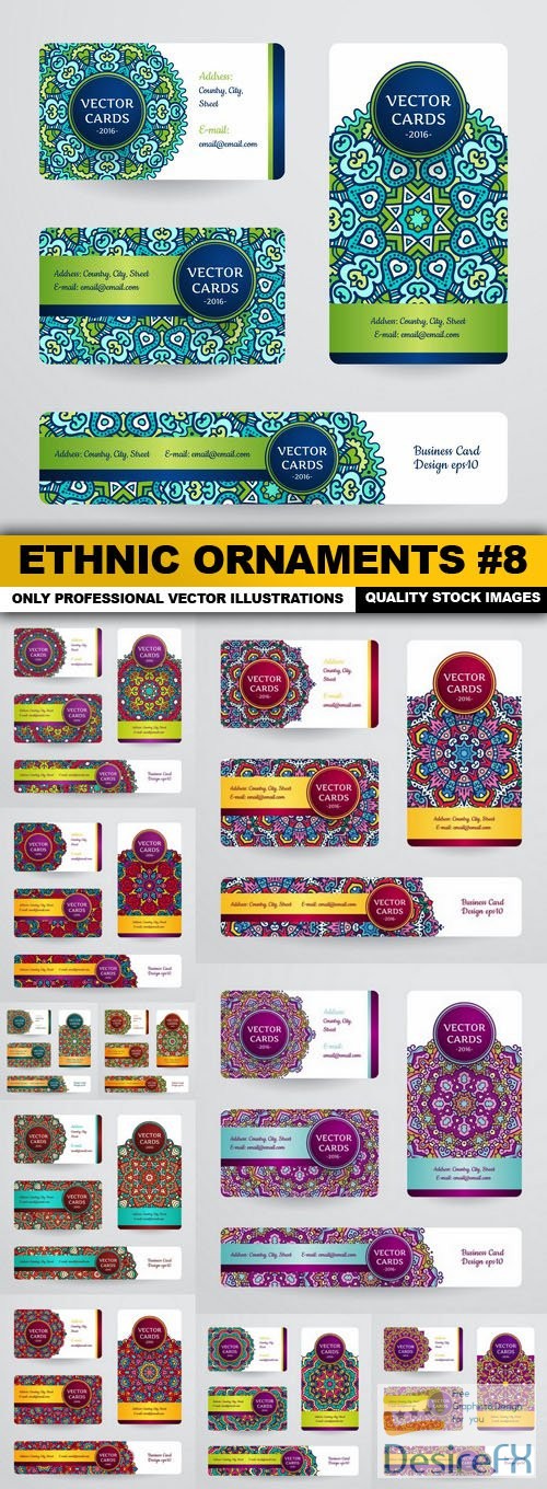 Ethnic Ornaments #8 - 11 Vector