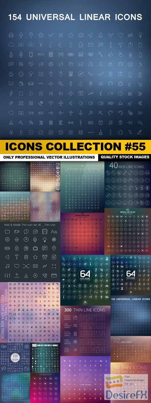 Icons Collection #55 - 22 Vector