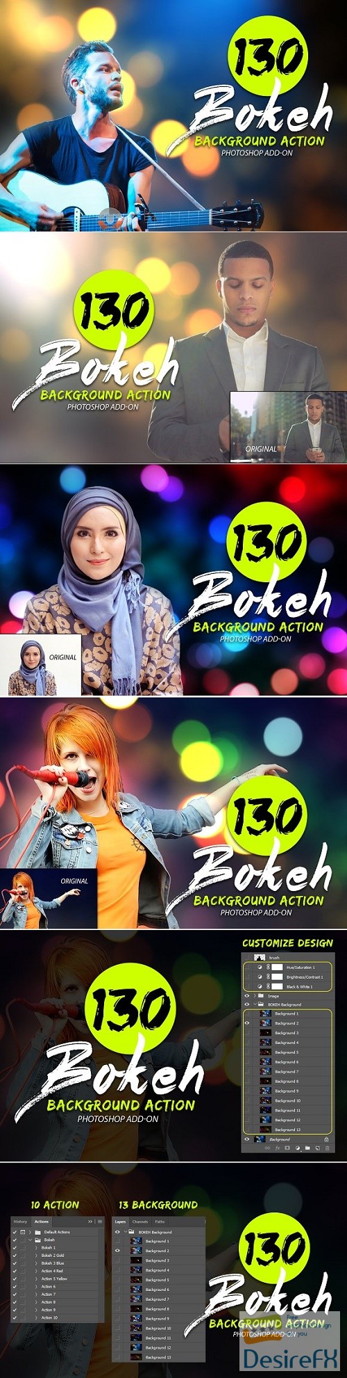 130 Bokeh Photoshop Action - 2025195
