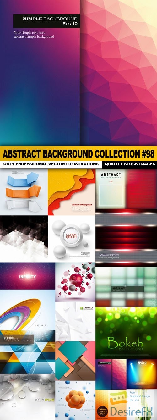 Abstract Background Collection #98 - 20 Vector