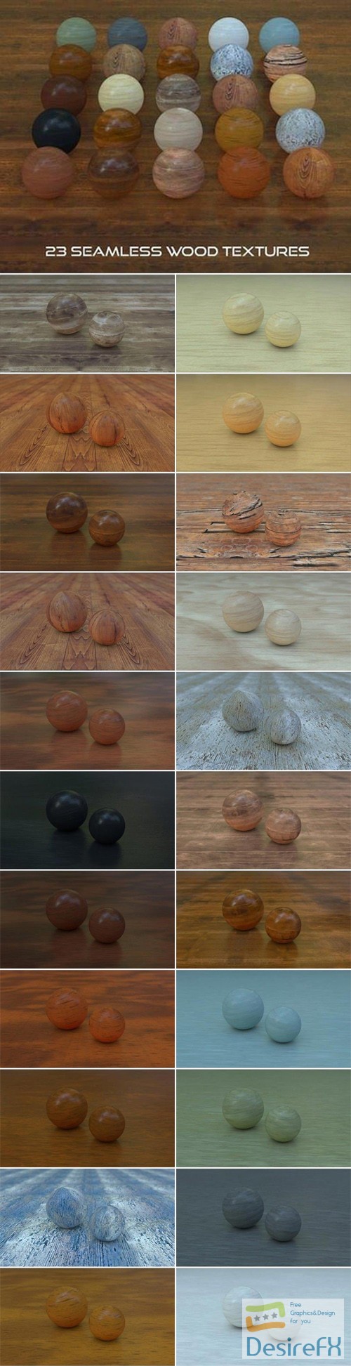 23 Seamless Wood Textures for Cinema 4D