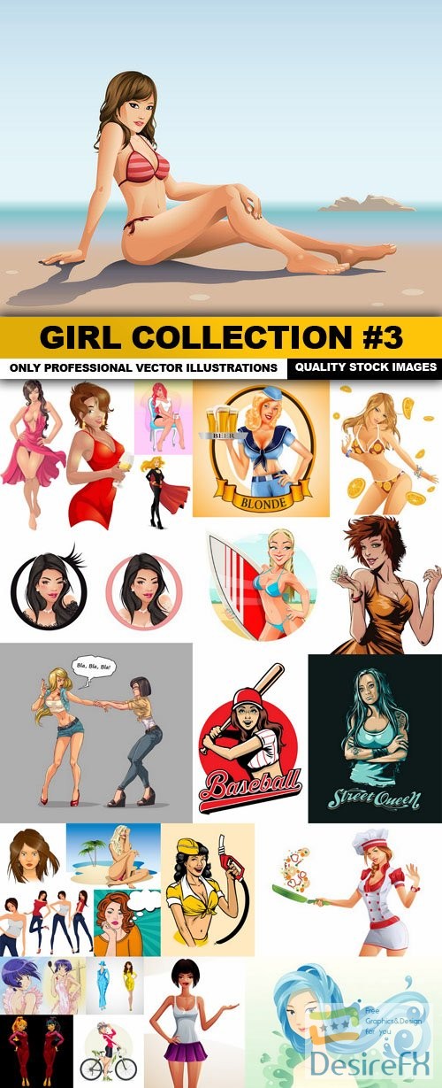 Girl Collection #3 - 25 Vector