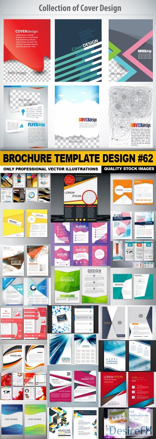 Brochure Template Design #62 - 25 Vector