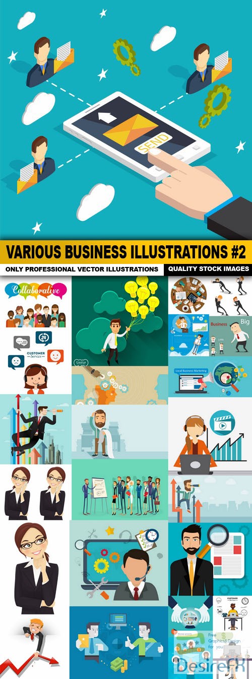 Various Business Illustrations #2 - 25 Vector