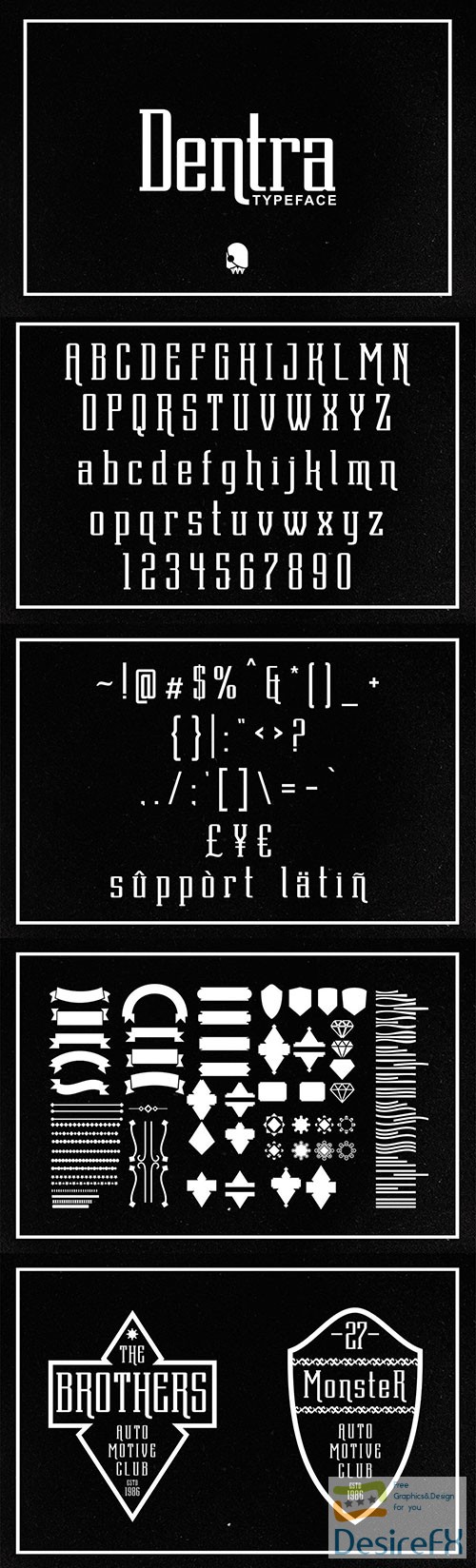 Dentra Display Font