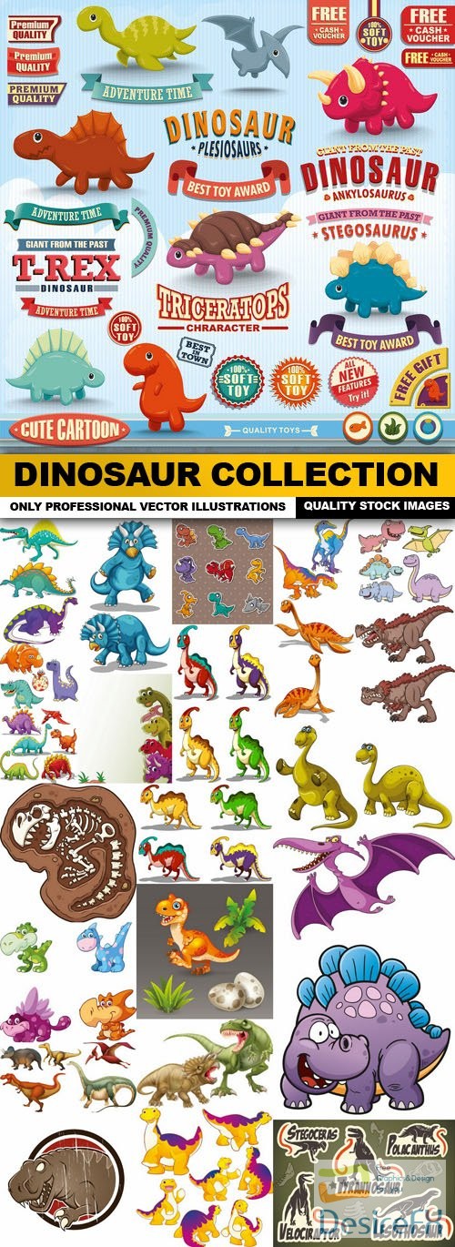 Dinosaur Collection - 25 Vector