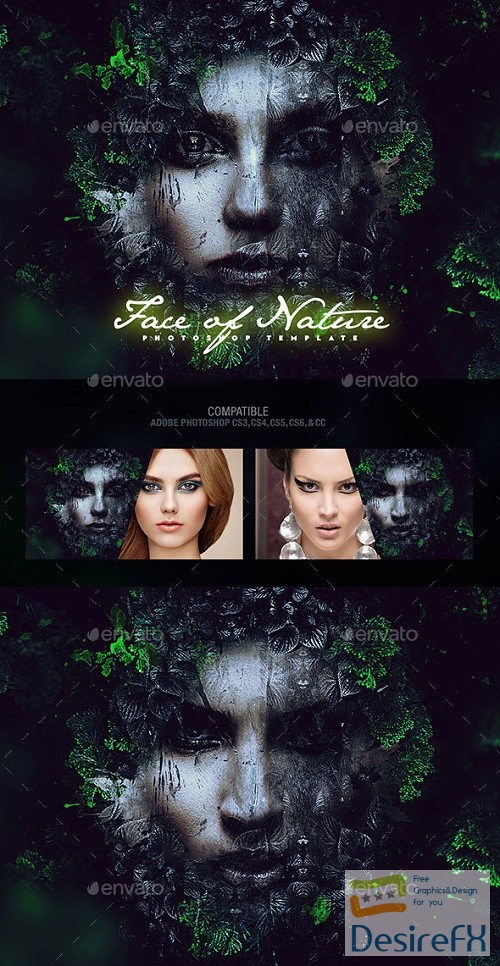 Face of Nature Photo Template 17675402