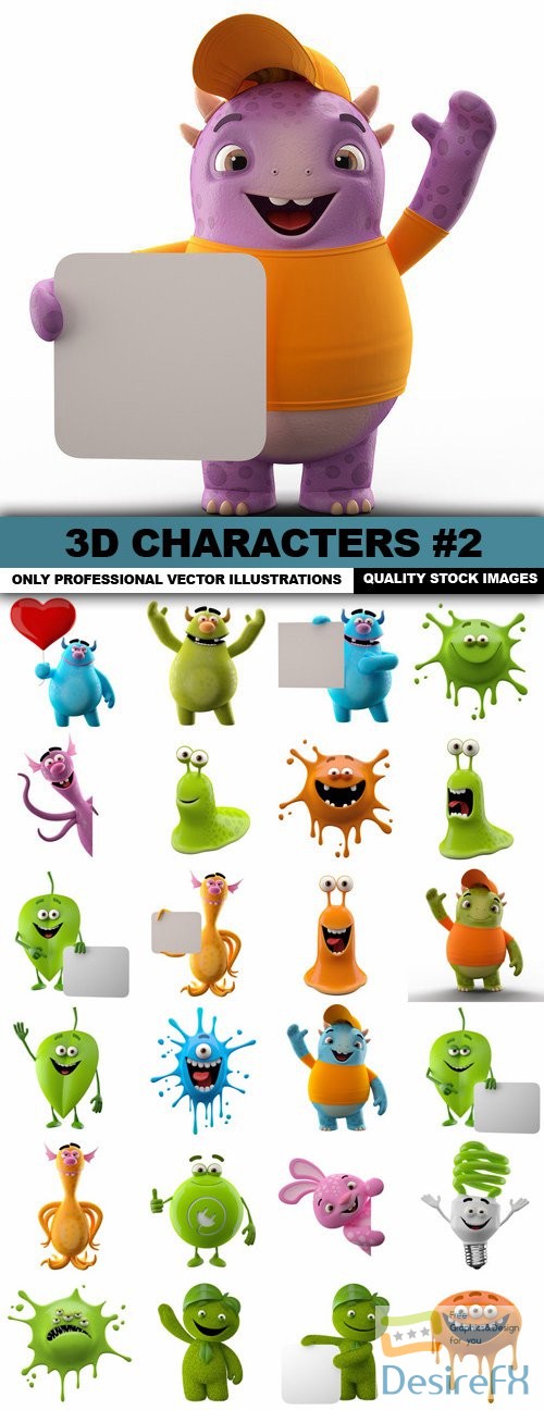 3D Characters #2 - 25 HQ Images