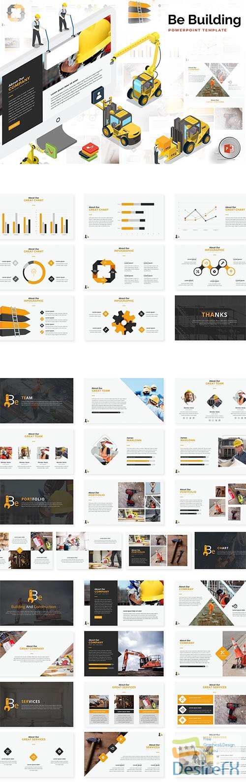 Building &amp; Construction PowerPoint, Keynote and Google Slides Templates