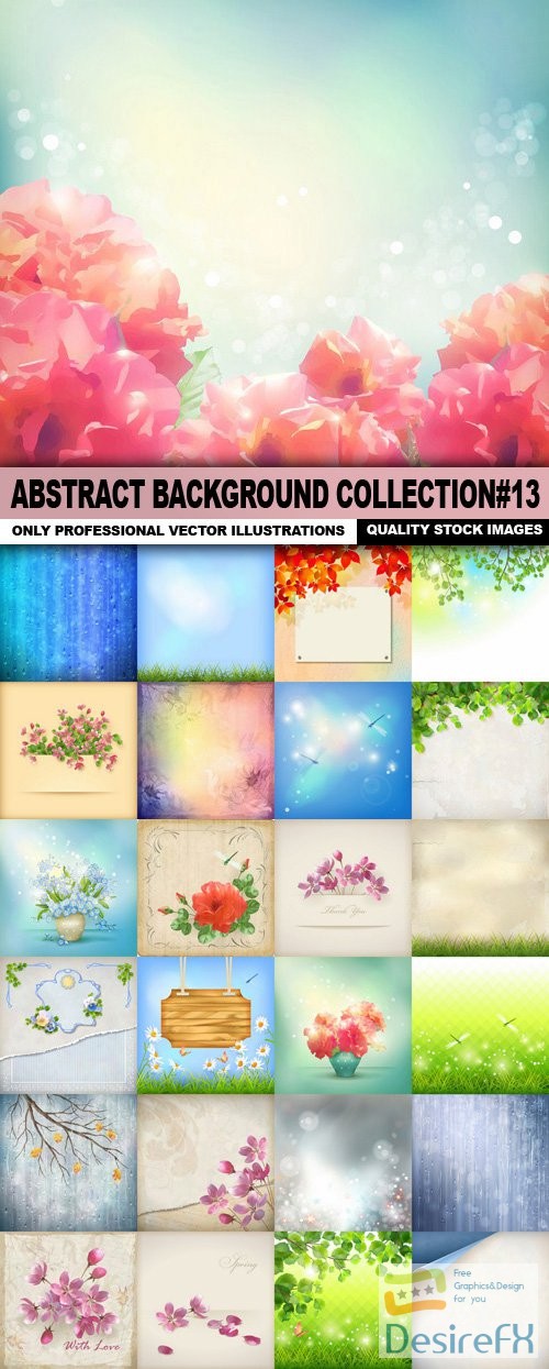 Abstract Background Collection#13 - 25 Vector