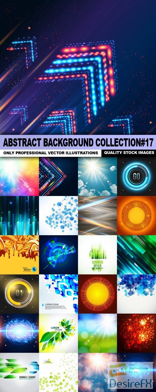 Abstract Background Collection#17 - 25 Vector