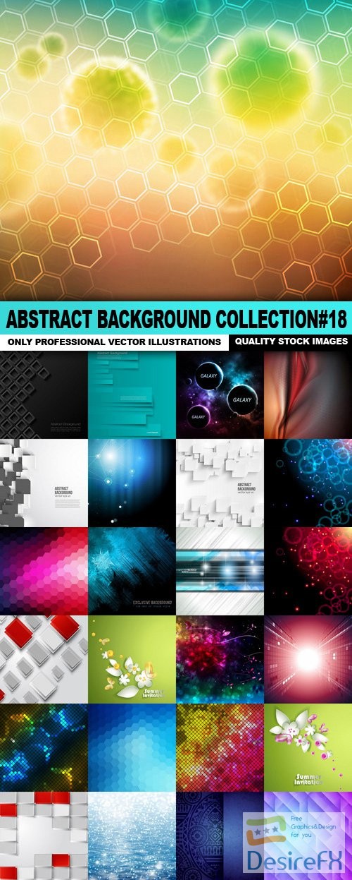 Abstract Background Collection#18 - 25 Vector
