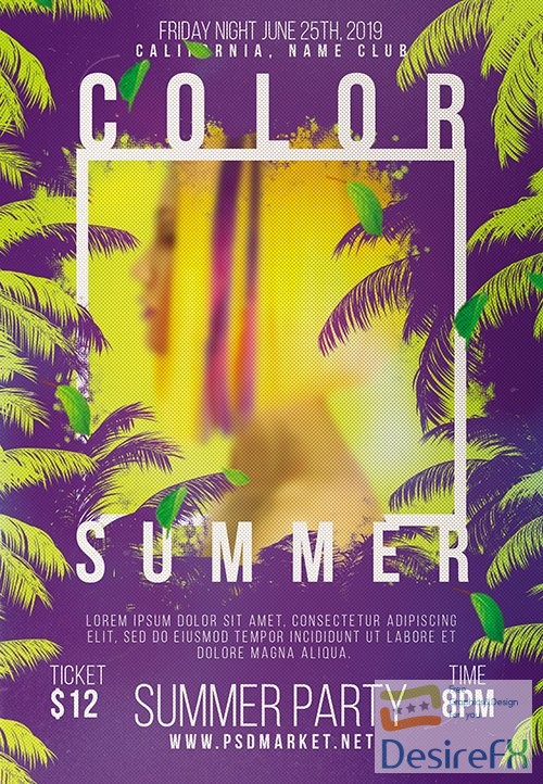 Summer color flyer