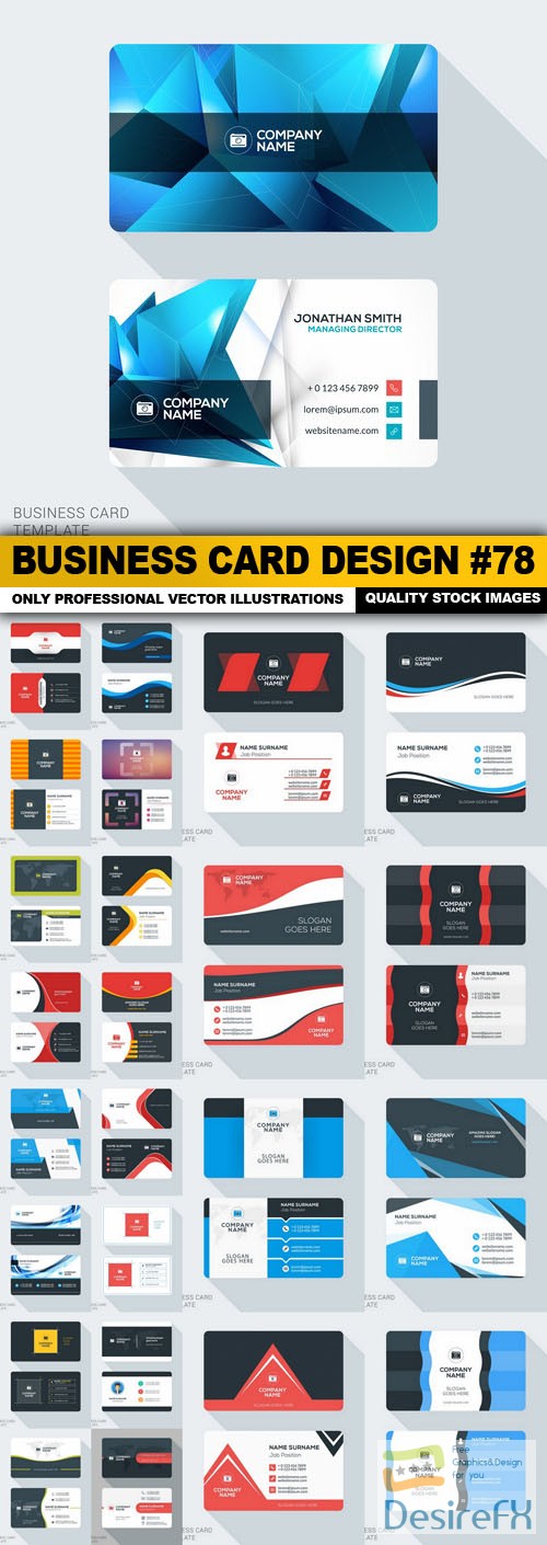 Business Card Design #78 - 25 Vector
