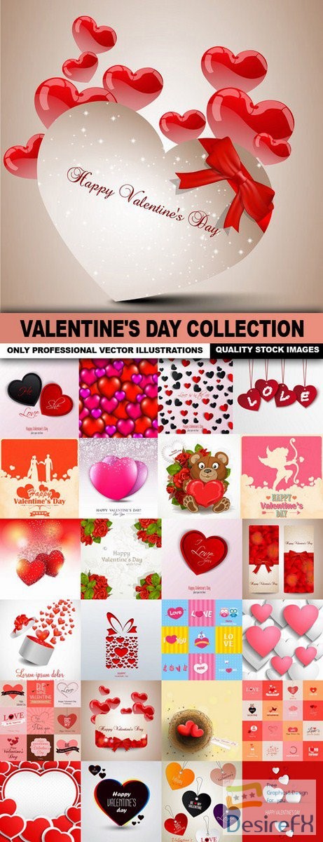 Valentine's Day Collection - 25 Vector