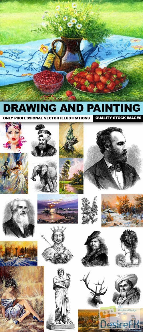Drawing and Painting Collection - 25 HQ Images