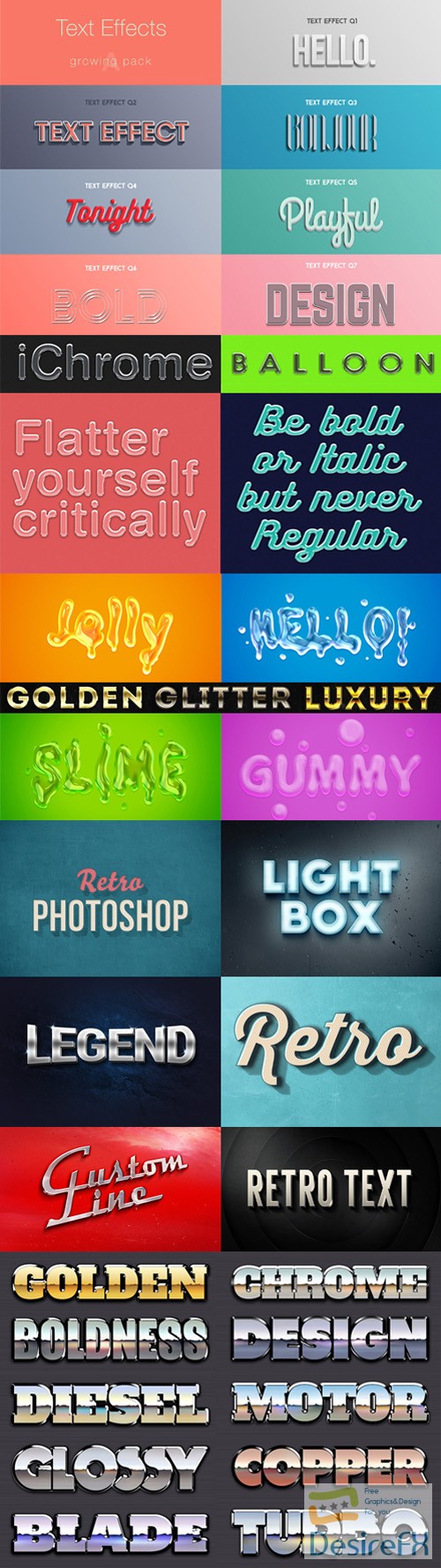 35 Photoshop Text Effects Pack [ASL/PSD]