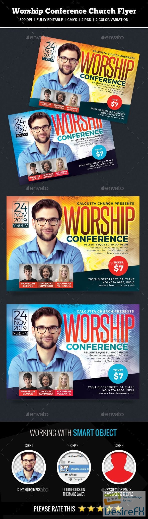 Worship Conference Church Flyer 22337102