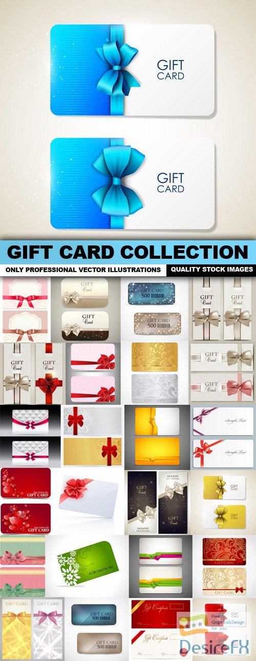 Gift Card Collection - 25 Vector