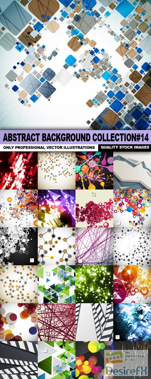 Abstract Background Collection#14 - 25 Vector