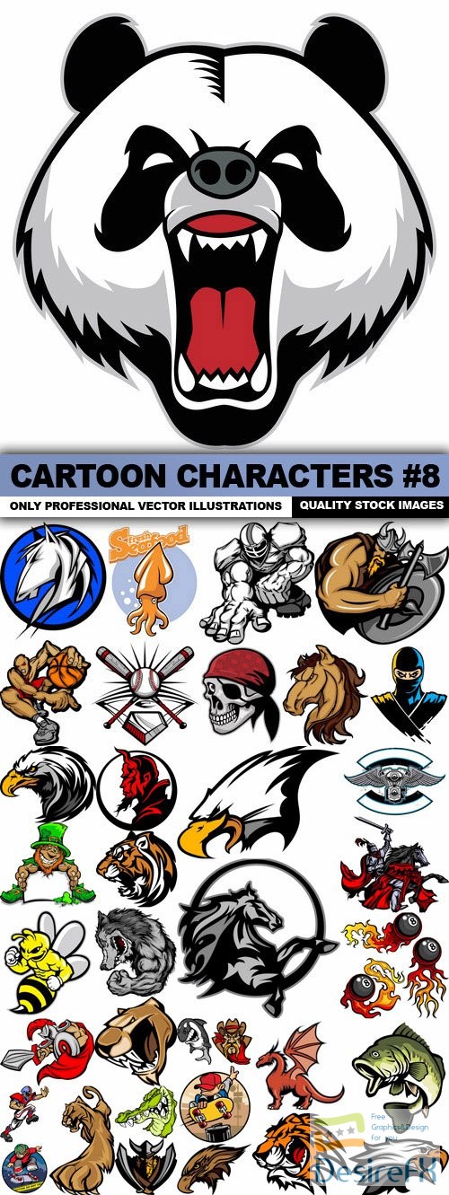 Cartoon Characters #8 - 47xEPS
