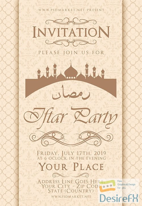 Iftar party flyer