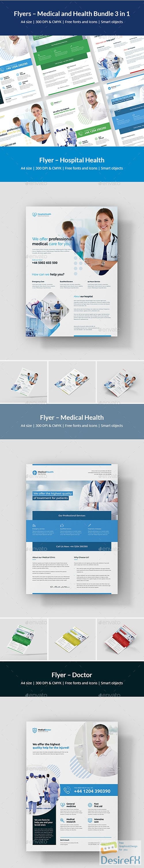 Flyer – Medical and Health Bundle 3 in 1 22196220