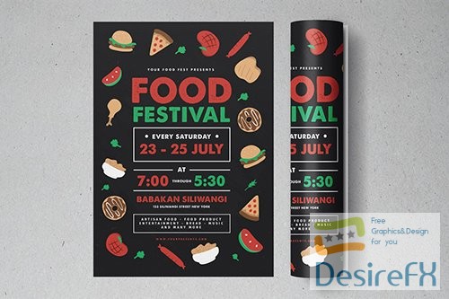 PSD Food Festival Flyer