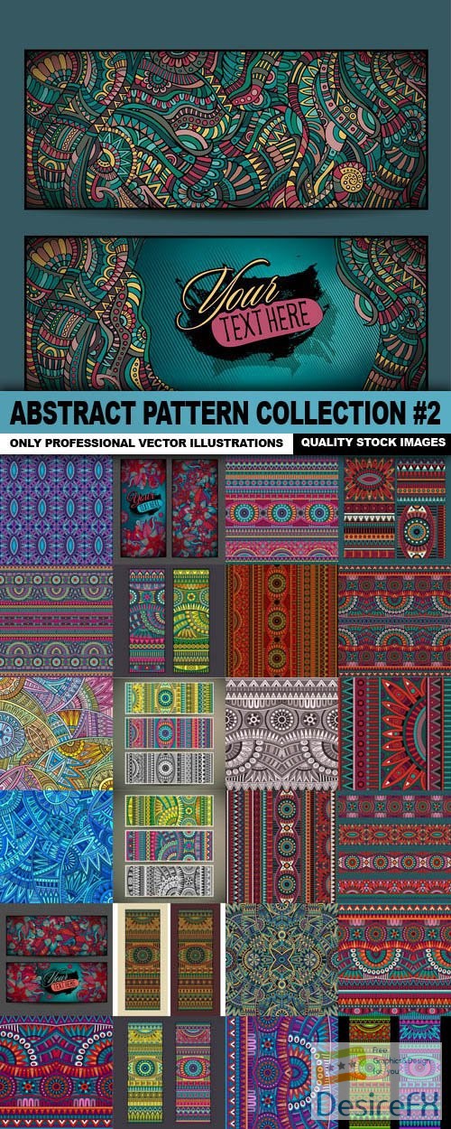 Abstract Pattern Collection #2 - 25 Vector