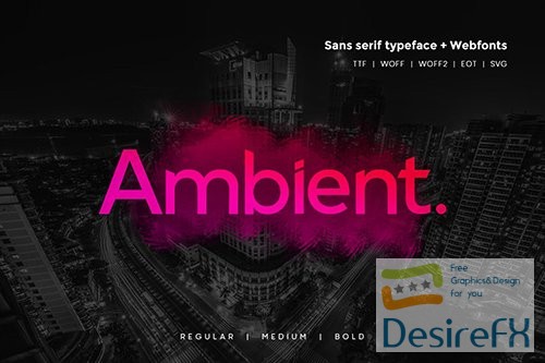 Ambient - Modern Typeface + WebFonts