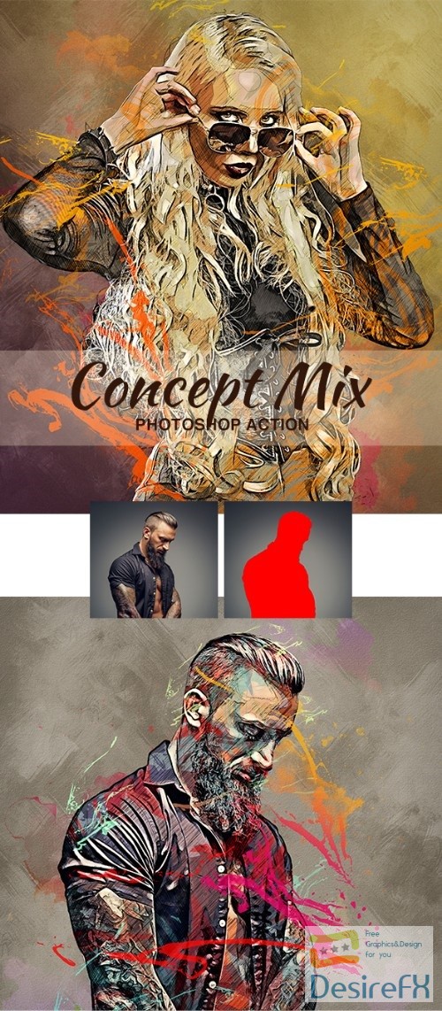 Concept Mix Photoshop Action 22263860