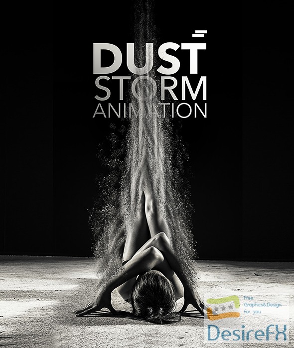 Dust Storm Animation Photoshop Action 21756012