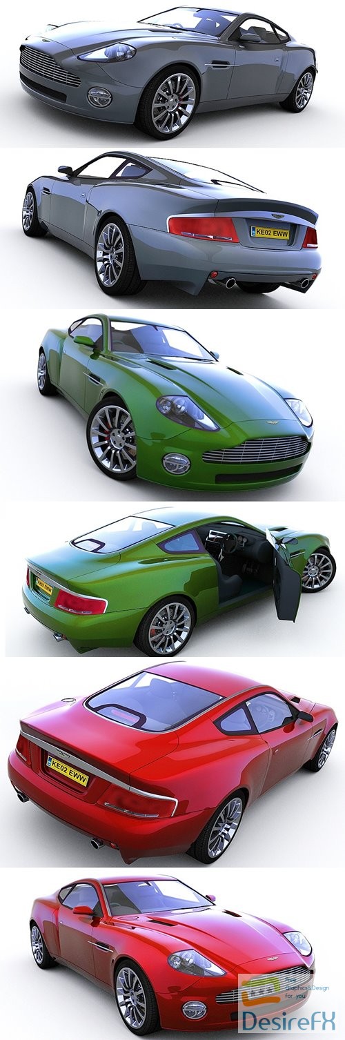 Aston Martin V12 Vantage 3D Model