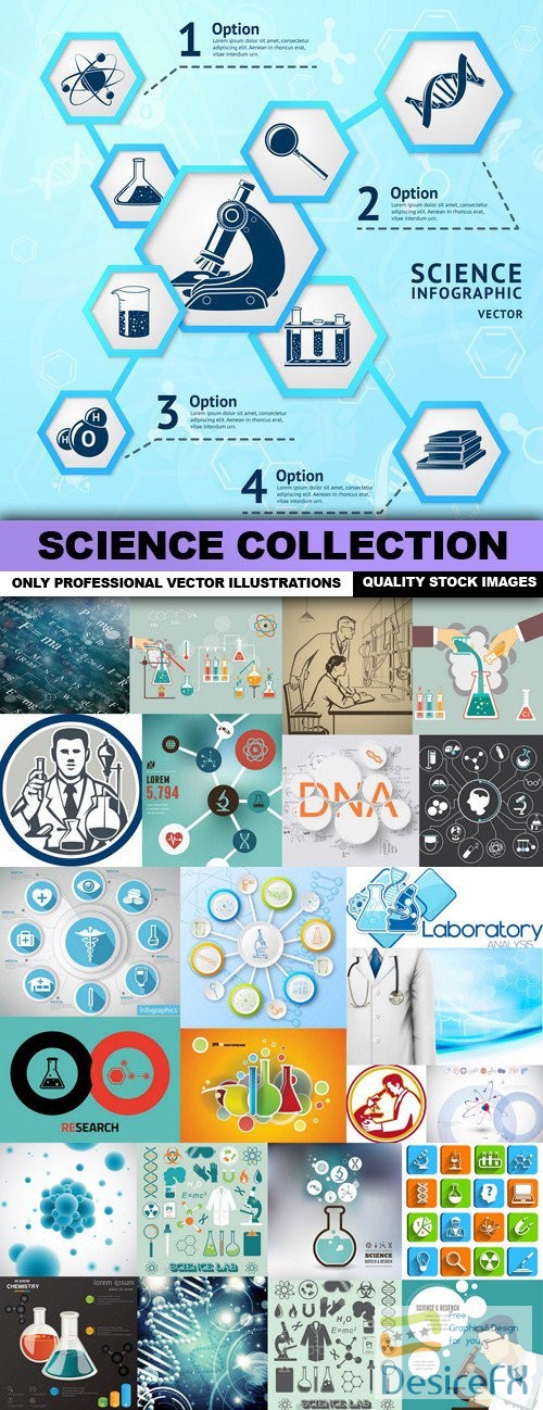 Science Collection - 25 Vector