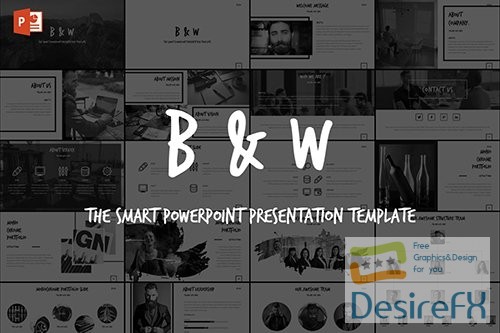 B&amp;W - Powerpoint Template