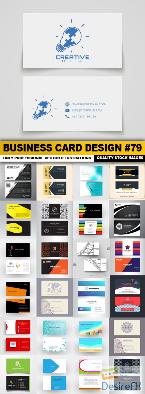 Business Card Design #79 - 25 Vector