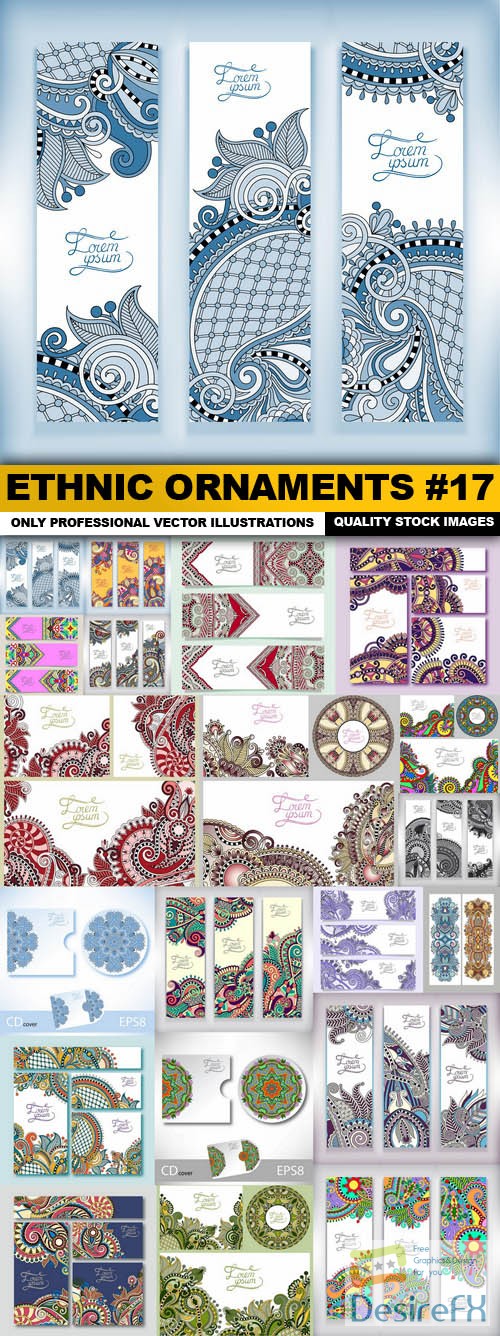 Ethnic Ornaments #17 - 20 Vector
