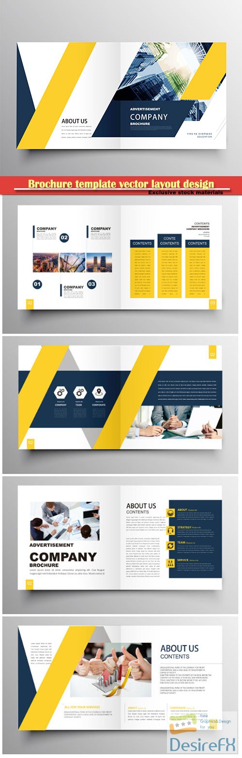 Brochure template vector layout design, corporate business annual report, magazine, flyer mockup # 177