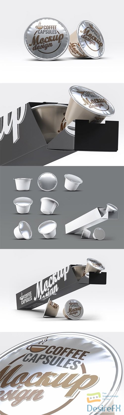 PSD Coffee Capsules Mock-Up