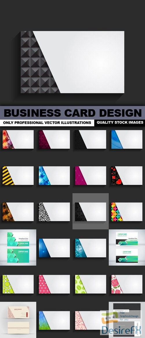 Business Card Design Templates - 25 Vector