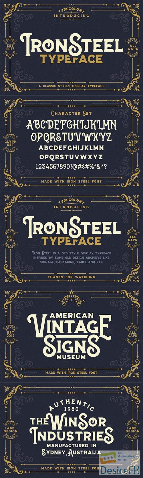 Iron Steel Font