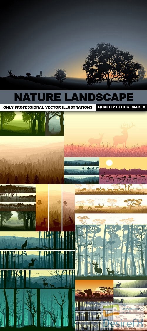 Nature Landscape - 25 Vector