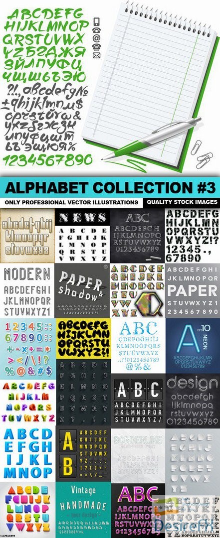 Alphabet Collection #3 - 25 Vector
