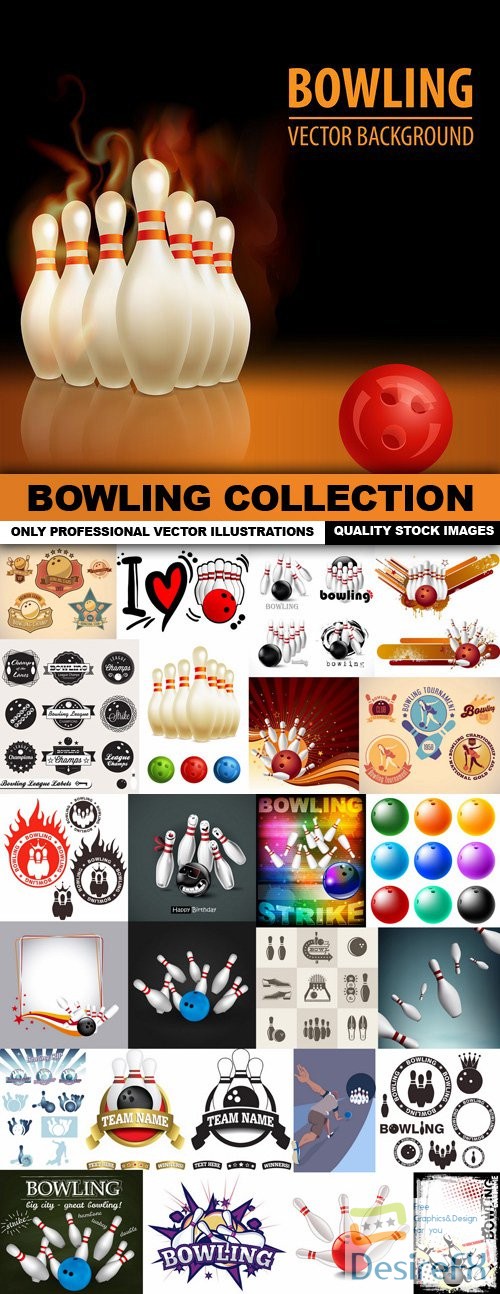 Bowling Collection - 25 Vector