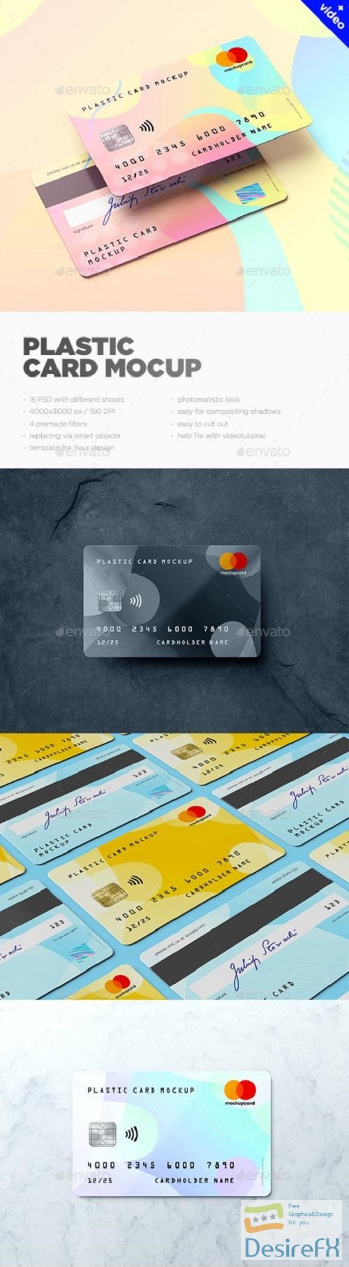 Plastic Card / Bank Card MockUp - 22352639