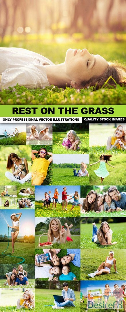 Rest On The Grass - 25 HQ Images